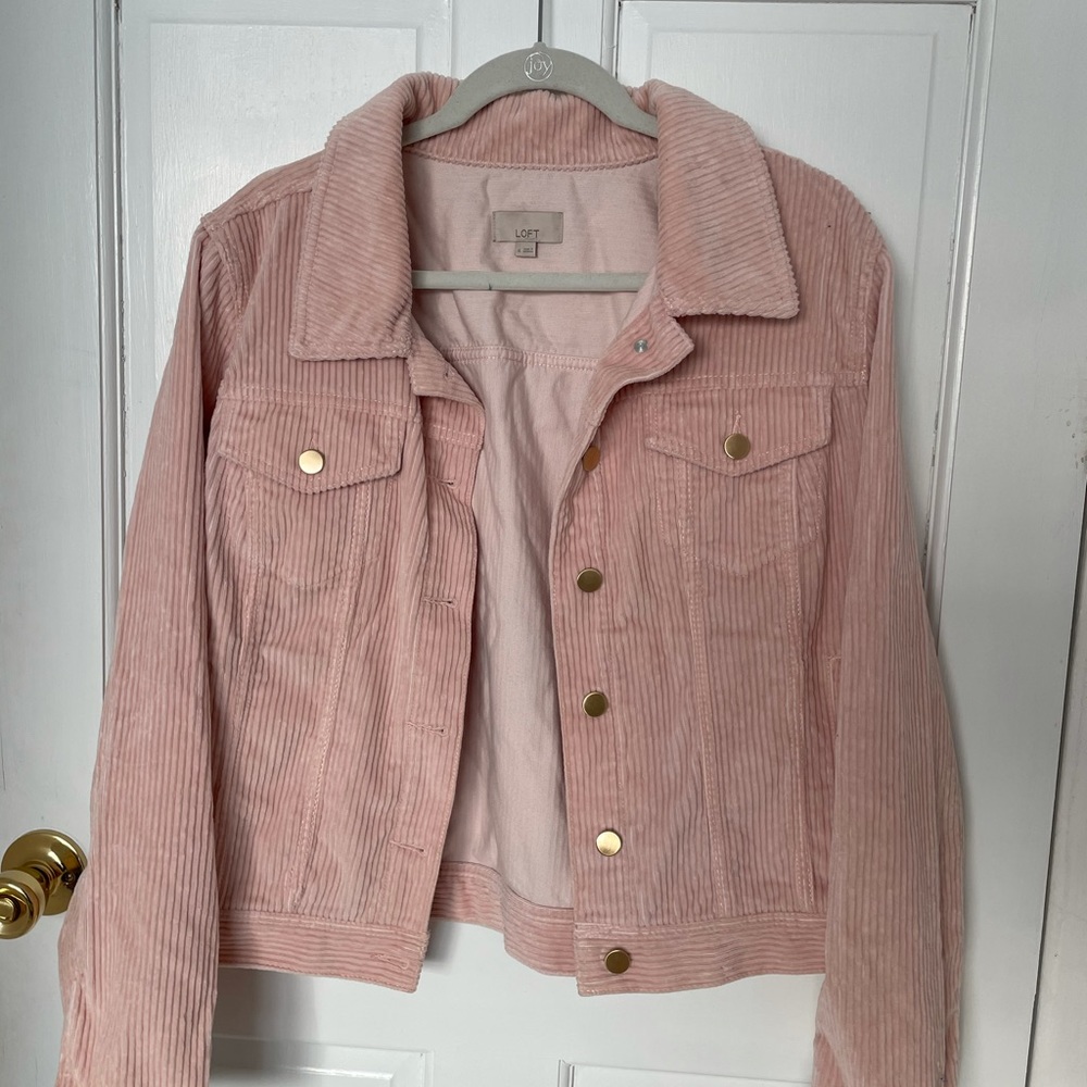 Loft Corduroy Pink Jacket